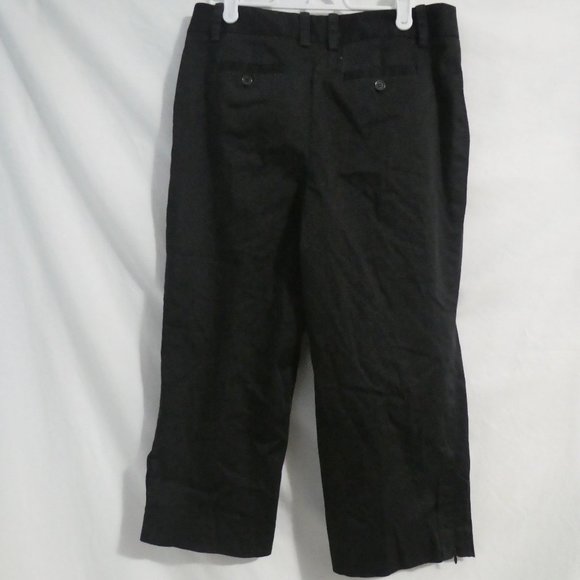 STYLE & CO PETITE Stretch | 6P | Casual Black Pants With Zip Bottom Sides | NWOT - Picture 2 of 16